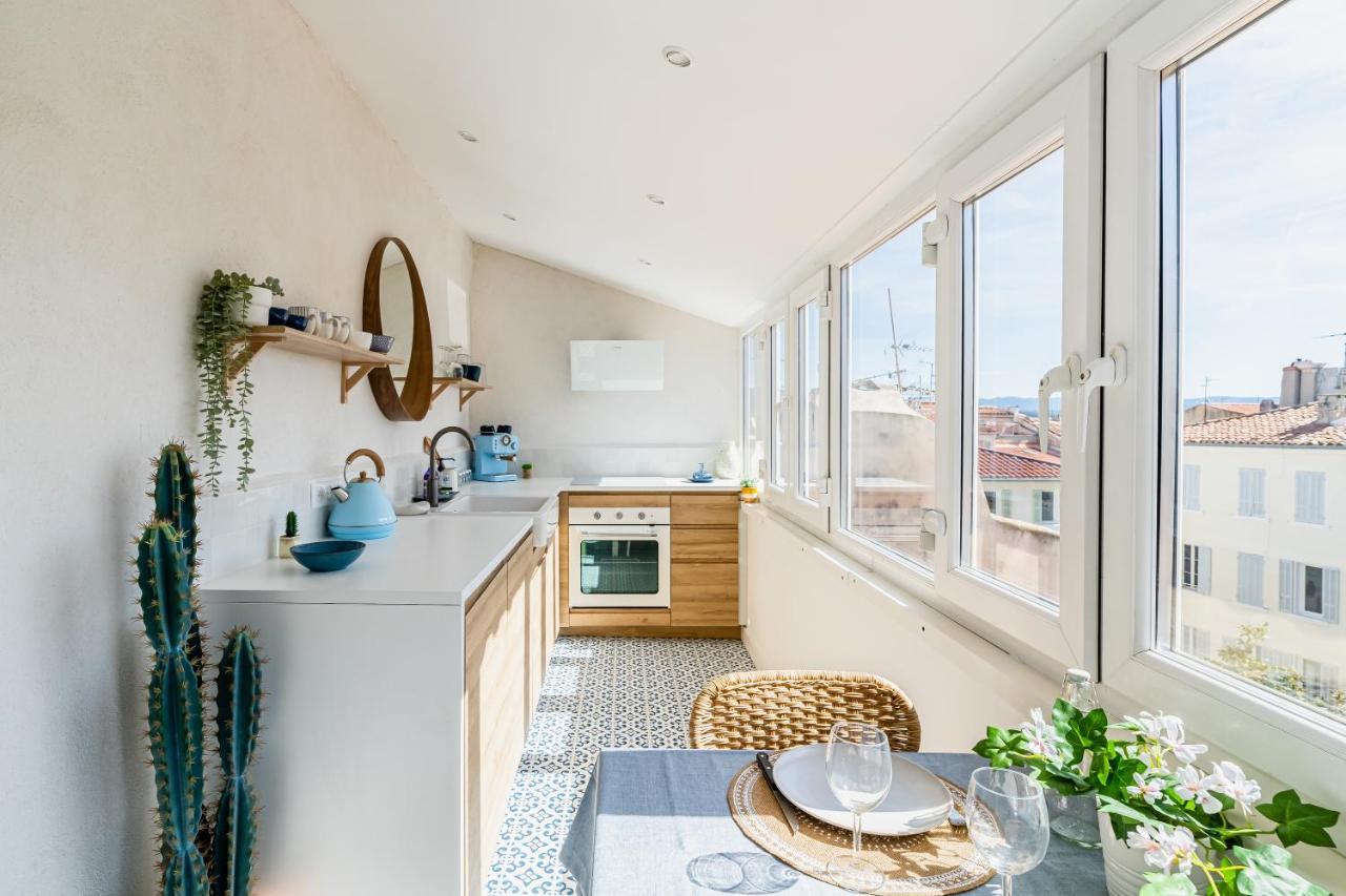Casa Belvedere - Duplex Atypique Avec Vue Feerique & Parking Souterrain La Ciotat Eksteriør billede